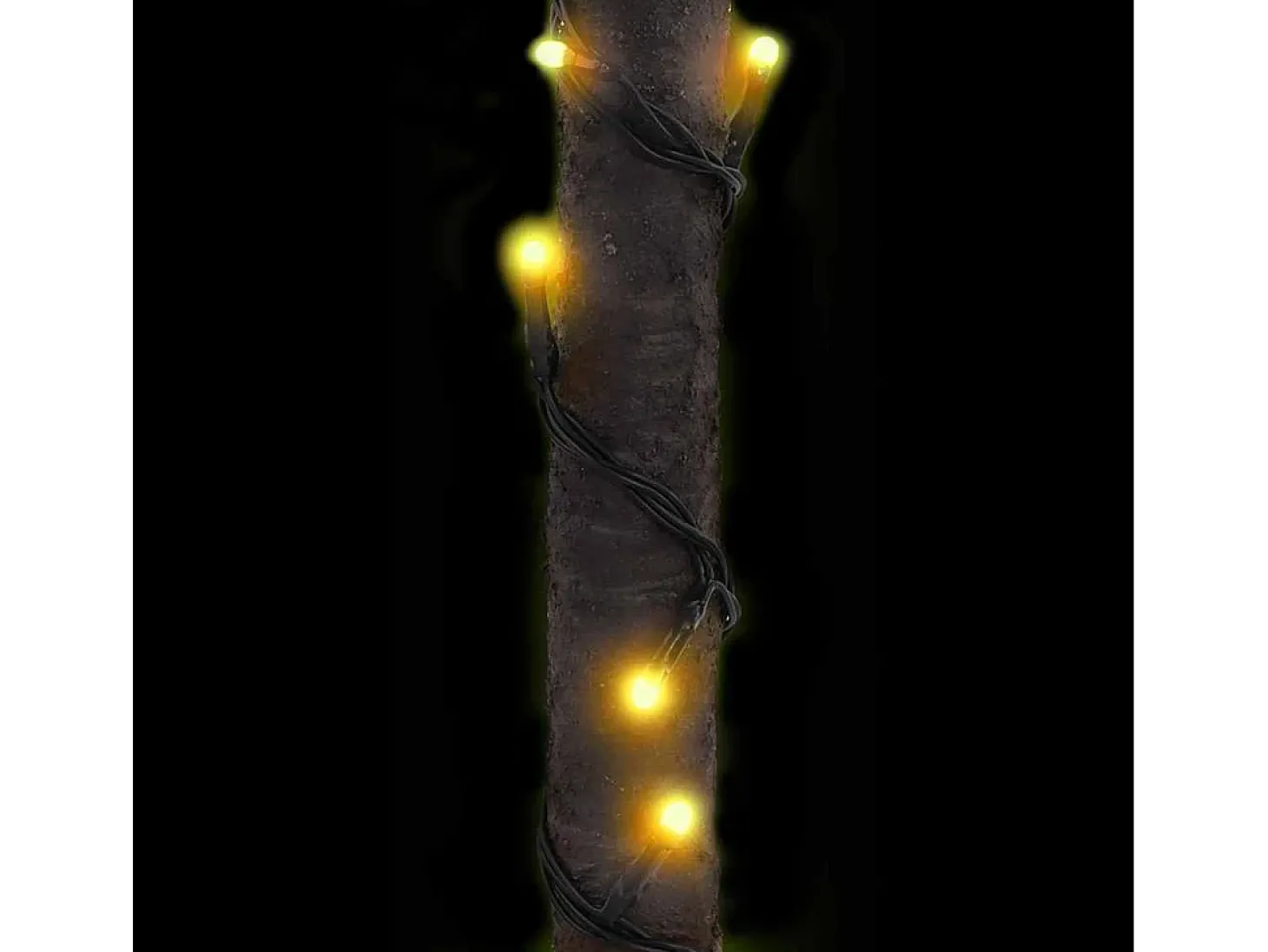Palmeira c/ 136 luzes LED 220 cm branco quente