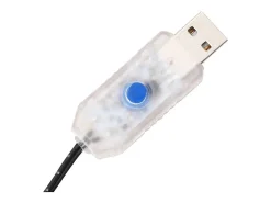 Palmeira c/ 136 luzes LED 220 cm branco quente