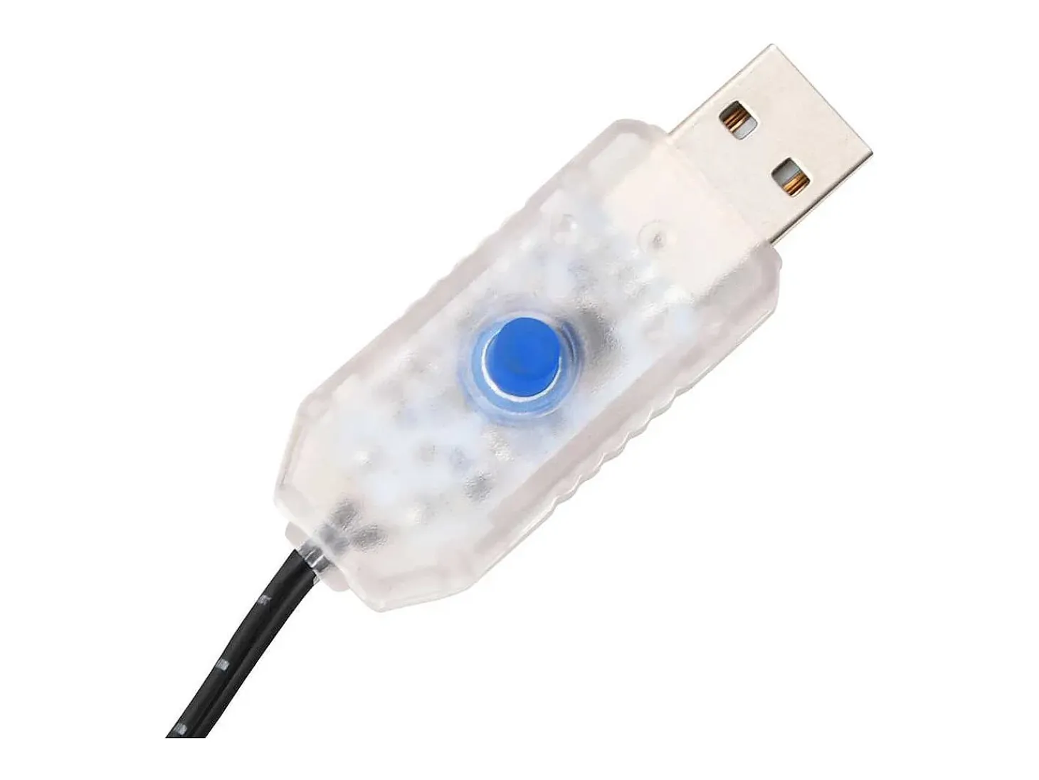 Palmeira c/ 136 luzes LED 220 cm branco quente