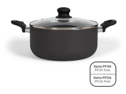 Panela de alumínio antiaderente Livoo 24cm com tampa MEP150N