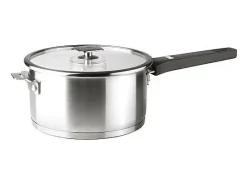Panela de aço inoxidável removível de 18 cm com sistema Click & Lock - Coleção Combi da Lacor