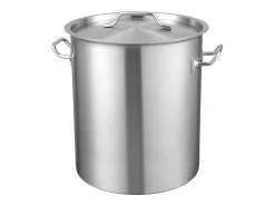 Panela de Aço Inoxidável SucceBuy de 42 L com Coador e Tampa para Cozimento, Perfeita para Preparações Culinárias e Eventos