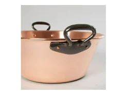 Panela de cobre para compotas de 26cm 3L indução Baumalu - Faça as suas compotas em casa como antigamente!
