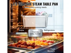 Panela de Hotel SucceBuy, Lote de 8, Profunda 15 cm, em Aço Inoxidável com Tampa, para Uso Comercial e Industrial