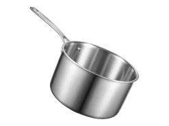 Panela SucceBuy em Aço Inoxidável 3,8 L, Panela com Tampa de Vidro E Cabo Ergonomico, Antiaderente, Lavável na Lava-Louças, Utensílio de Cozinha