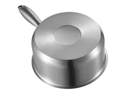 Panela SucceBuy em Aço Inoxidável 2,4 L com Cesto de Vapor, Panela com Tampa de Vidro E Cabo Ergonomico, Lavável na Lava-Louças