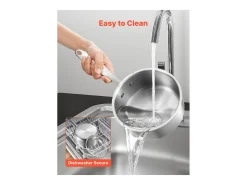 Panela SucceBuy em Aço Inoxidável 1,4 L, Panela com Tampa de Vidro E Cabo Ergonomico, Antiaderente, Lavável na Lava-Louças, Utensílio de Cozinha
