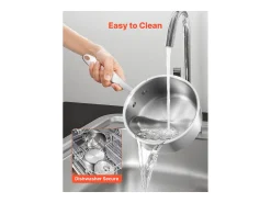 Panela SucceBuy em Aço Inoxidável 1,4 L com Cesto de Vapor, Panela com Tampa de Vidro E Cabo Ergonomico, Lavável na Lava-Louças