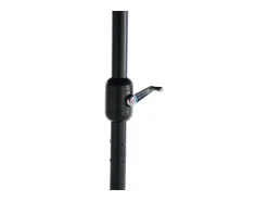 Parasol deportado - em aço e tecido 100% de poliéster - para jardim de praia da varanda - sem base - 453x267x255cm - Night Blue