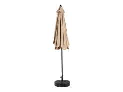 Parasol deportado para varanda de jardim de praia - aço e tecido 100% poliéster - sem base - 264x264x250cm - chaque