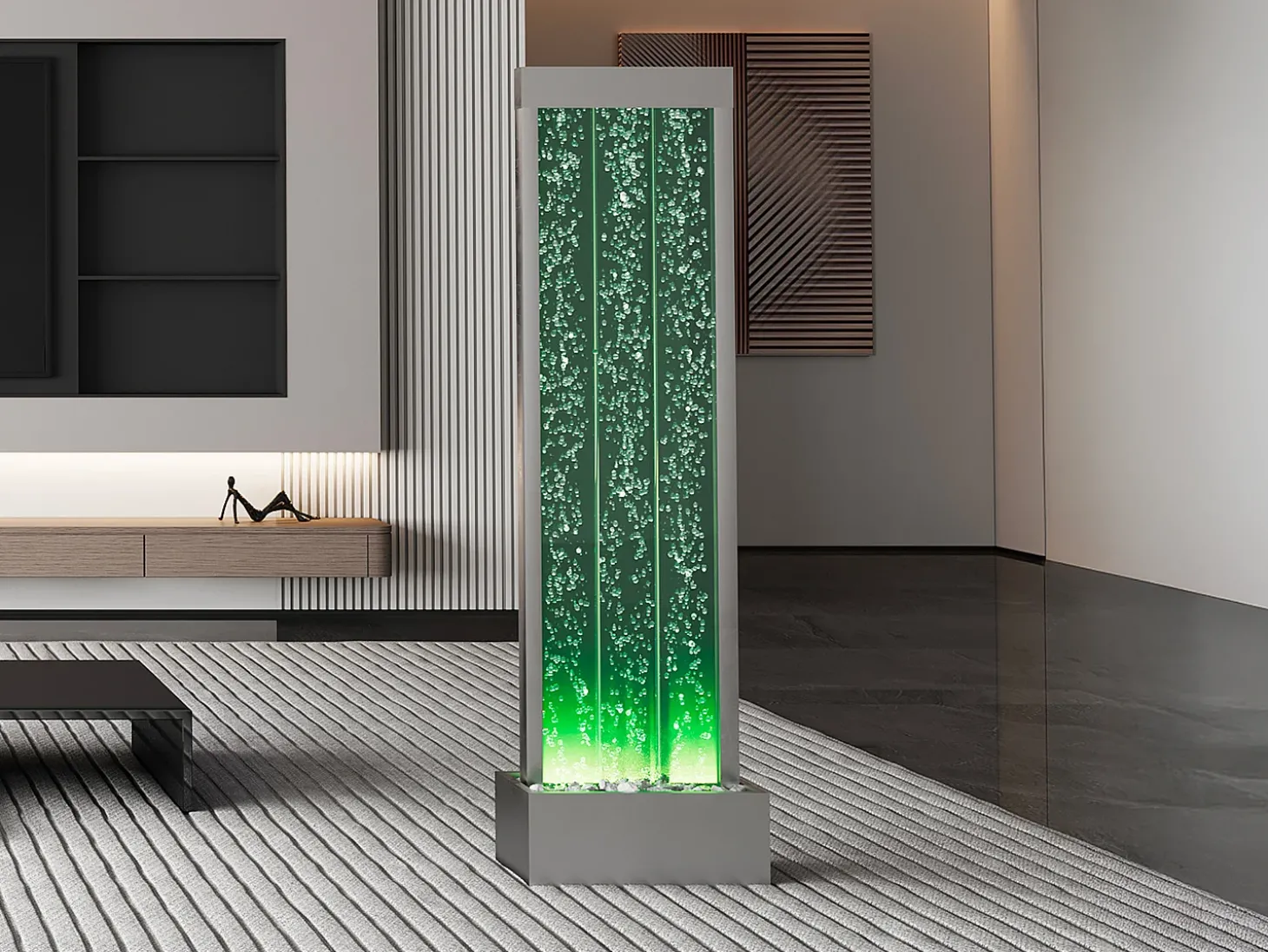 Parede de bolhas de água com LEDs e cores que mudam BLENNIE