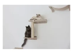 Parede de escalada para gatos Zugspitze madeira bege