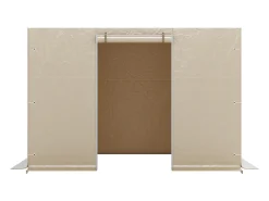 Paredes Laterais para Capa de Gazebo Inverno SucceBuy, 2,9x2,9 m, Cobertura para Gazebo para Todas as Estações, com Janelas de Rede, Material PE de Alta Densidade