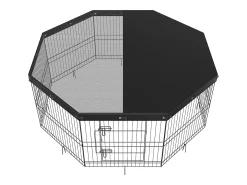 Parque para Cães SucceBuy Parque para Cães com 8 Painéis, 60.96 cm de Altura, Metal Dobrável, para Exercícios de Animais de Estimação