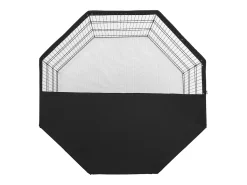 Parque para Cães SucceBuy Parque para Cães com 8 Painéis de Metal Dobrável com 76.20 cm de Altura e Tampa Superior