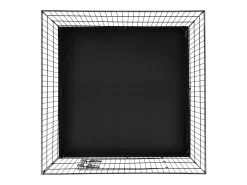 Parque para Cães SucceBuy Parque para Cães com 4 Painéis de Metal Dobrável com Almofada Inferior, 91.44 cm de Altura