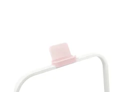 Passadeira ergométrica com ecrã LED, altifalante Bluetooth e suporte - Rosa e preta