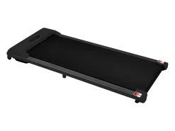 Passadeira ergométrica com ecrã LED, altifalante Bluetooth e suporte - Preta