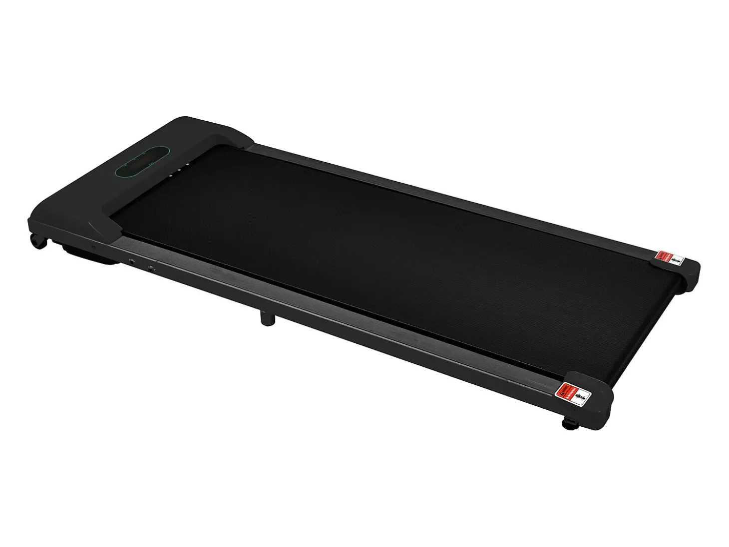 Passadeira ergométrica com ecrã LED, altifalante Bluetooth e suporte - Preta