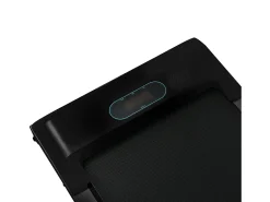 Passadeira ergométrica com ecrã LED, altifalante Bluetooth e suporte - Preta