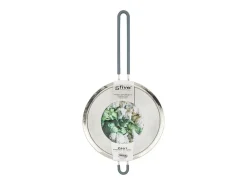 Passador & Peneira em Inox "2 em 1" 20cm Cinza com Pega em Silicone