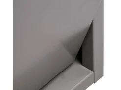 Pattumiera Achros, Cestino portarifiuti, Bidone per raccolta differenziata, Mobile per spazzatura, 60x25 h93 cm, Grigio