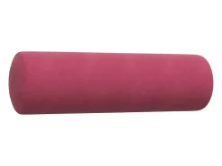 2pcs conjunto sofás c/ almofadões e rolos veludo vermelho tinto