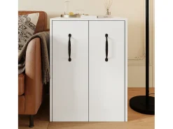 Pedestal de escritório com rodízios - 52 x 50 x 75 cm - com gavetas - intercambiável Esquerda-direita - Aglomerado - Branco
