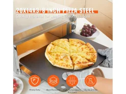 Pedra para Pizza, SucceBuy, Pedra para Pizza em Aço Carbono Pré-temperado, 50,8 x 35,5 x 1 cm