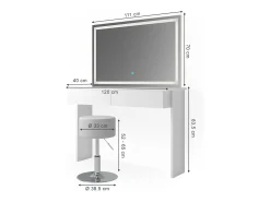 Penteadeira branco 120x40x83 azur