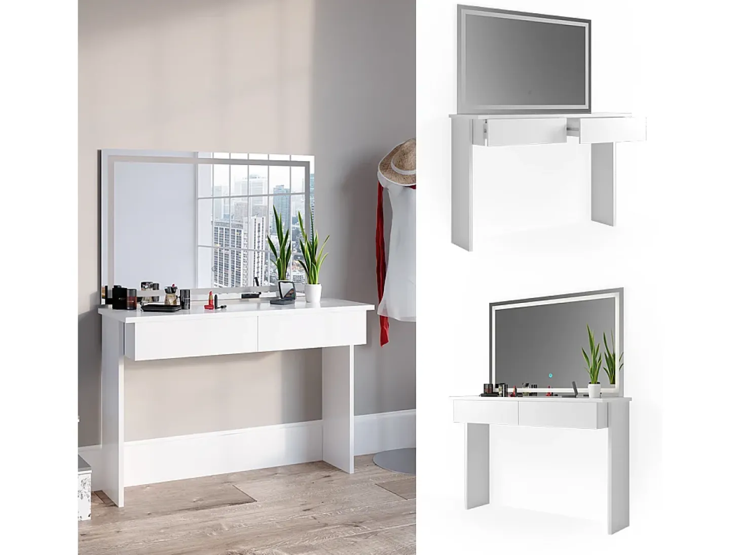 Penteadeira branco 120x40x83 azur