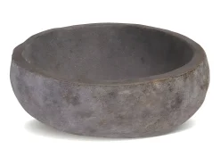 Pia de banheiro em pedra natural STONE - Cor cinza