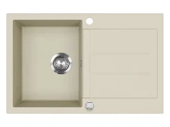 Pia de cozinha bege 78x50x20 kapstadt