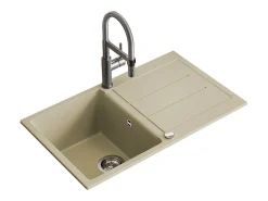 Pia de cozinha bege 78x50x20 kapstadt