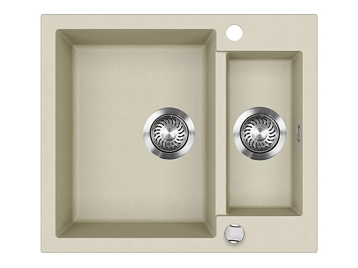 Pia de cozinha bege 58x50x28 prag