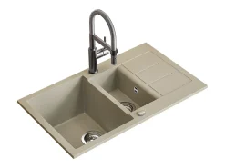 Pia de cozinha bege 80x50x20 seattle