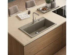 Pia de cozinha betão 80x51x20 sydney