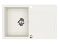 Pia de cozinha branco 78x50x20 kapstadt