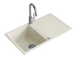 Pia de cozinha branco 78x50x20 kapstadt