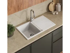 Pia de cozinha branco 78x50x20 kapstadt