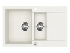 Pia de cozinha branco 80x50x20 seattle