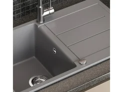 Pia de cozinha cinza 78x50x20 kapstadt
