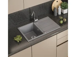 Pia de cozinha cinza 78x50x20 kapstadt