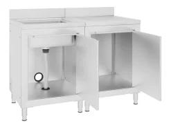 Pia de cozinha comercial aço inoxidável 120 x 60 x 96 cm 02_0000724