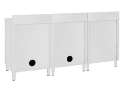 Pia de cozinha comercial 180 x 60 x 96 cm em aço inoxidável 02_0000720