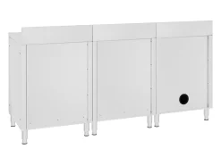 Pia de cozinha comercial 180 x 60 x 96 cm em aço inoxidável 02_0000721