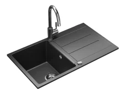 Pia de cozinha preto 78x50x20 kapstadt