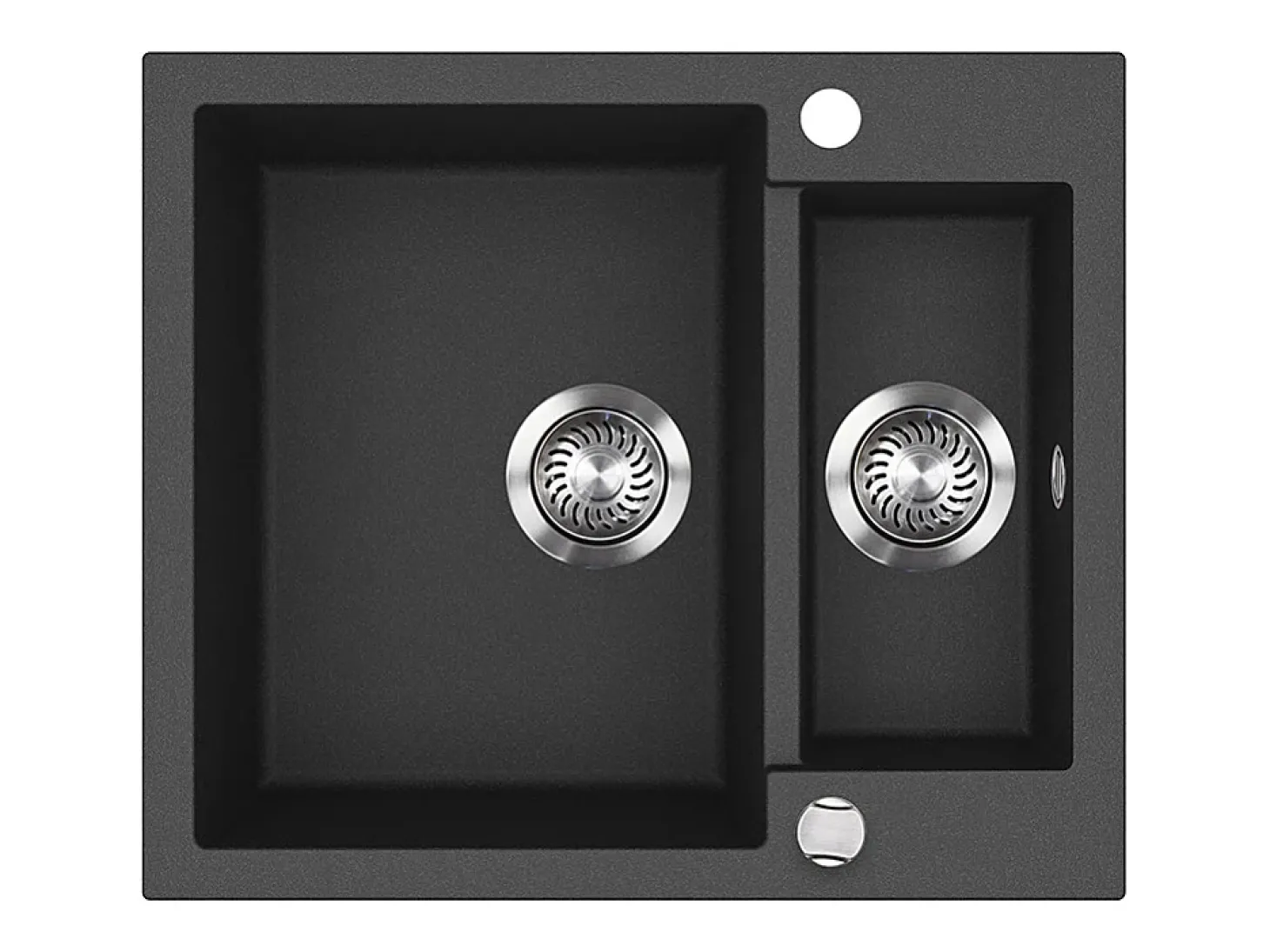 Pia de cozinha preto 58x50x28 prag