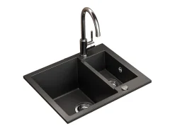 Pia de cozinha preto 58x50x28 prag