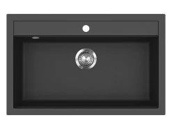 Pia de cozinha preto 80x51x20 sydney